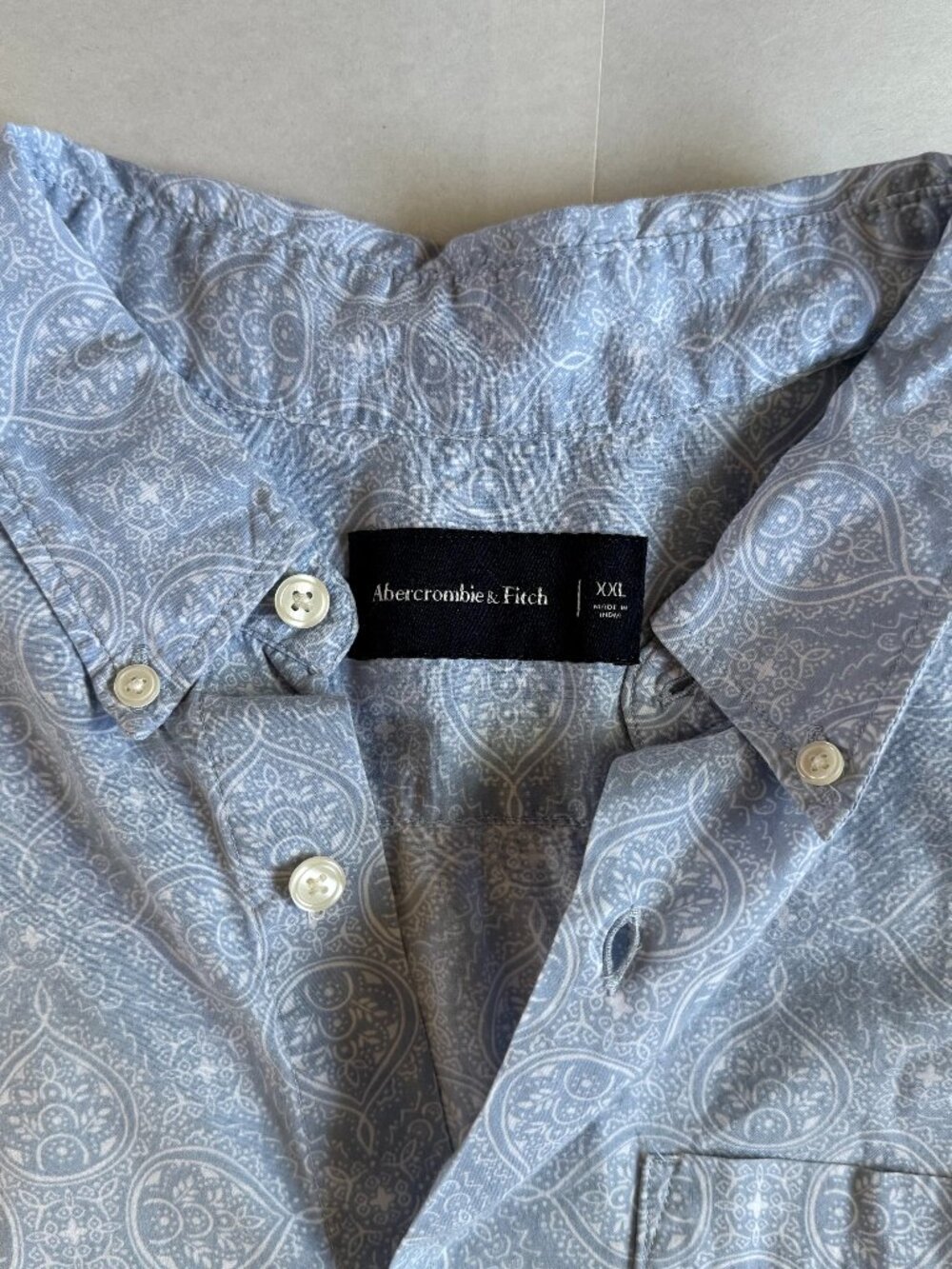 Abercrombie & Fitch Men's Blue Shirt